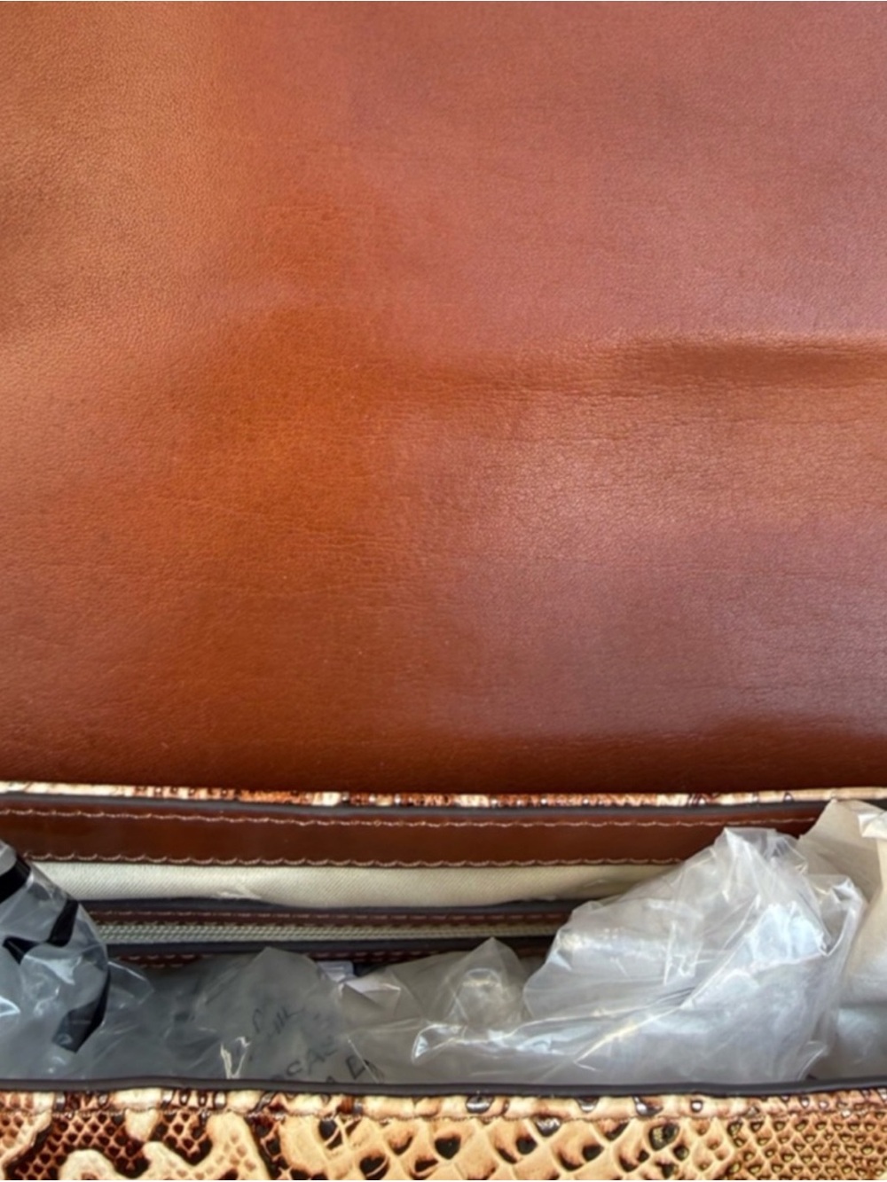 Brahmin Nerida multi Wailua snake embossed leather buckle shoulder bag NWT RARE - Picture 12 of 15